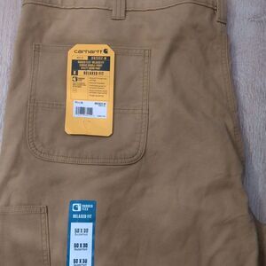 Carhartt Rugged Flex Rigby Canvas Pants Men’s 50 X 30 Relaxed Fit  NWT Hickory